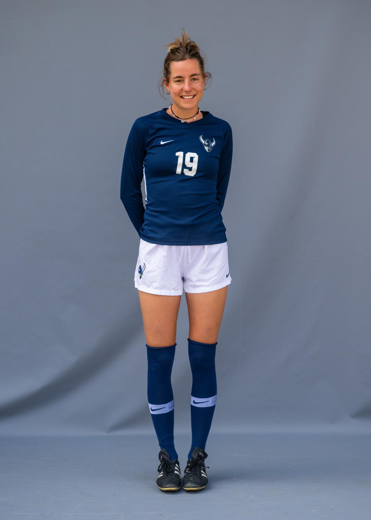 Tara Ziemer in their soccer uniform